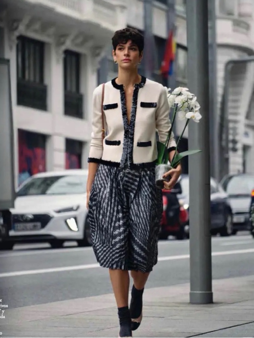 NWT $698 Tory Burch Kendra Wool And Sequin Jacket In French Cream